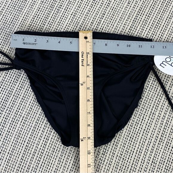 Mod Bod Ruched Sides Bikini Bottoms Black XS - Picture 6 of 6